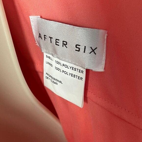 After Six Halter Full Length Lux Chiffon Dress Size 8 NWT - Picture 6 of 10